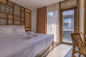 Ropa de cama de alta calidad, minibar y escritorio 