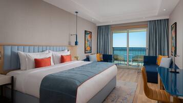 Phòng Deluxe, 1 giường cỡ king, quang cảnh biển | Minibar, bàn, khu vực làm việc phù hợp cho laptop, phòng cách âm