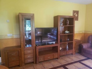 TV connectée, cheminée, baby-foot, table de tennis de table