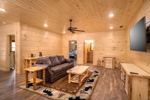 TV, fireplace, video games