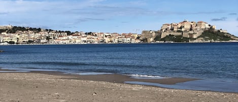 Beach nearby, sun-loungers