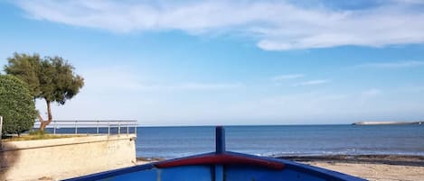 En la playa