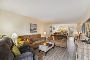 Condo, 1 Bedroom | Living area | TV - Venus 219 - 2nd Floor 1 BR on Okaloosa Island with easy beach access by RedAwning (Fort Walton Beach)