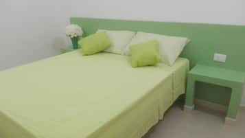 1 dormitorio, tabla de planchar con plancha, ropa de cama