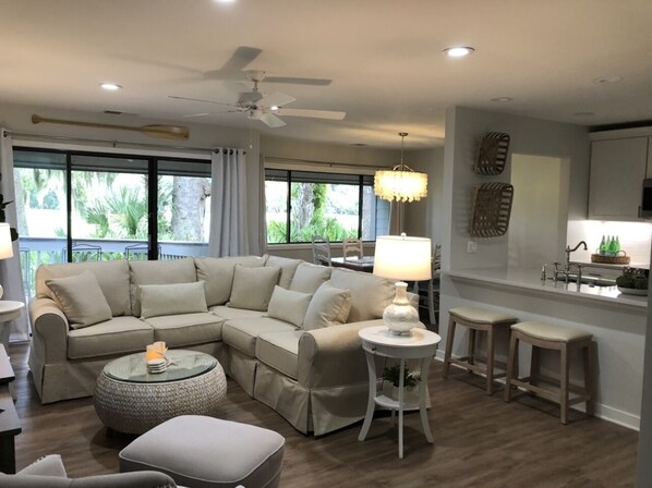 TV connectée, cheminée