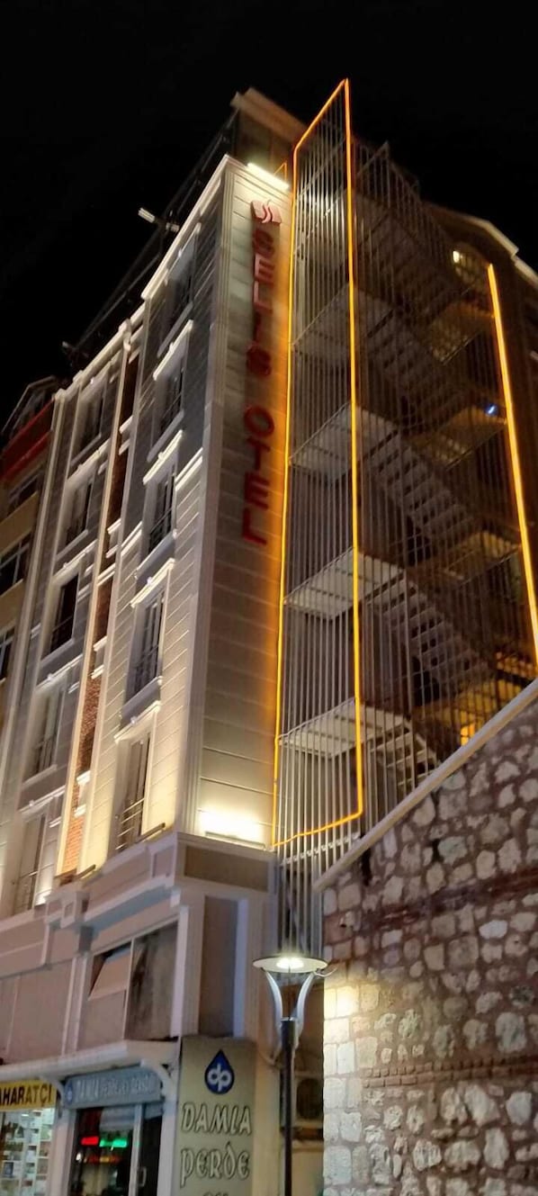 Front of property – evening/night