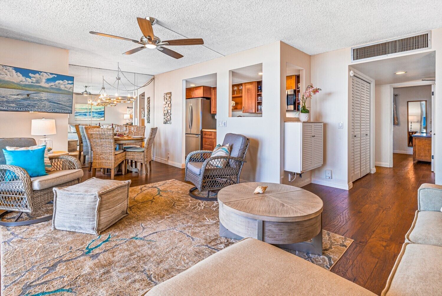 TV, DVD player, books