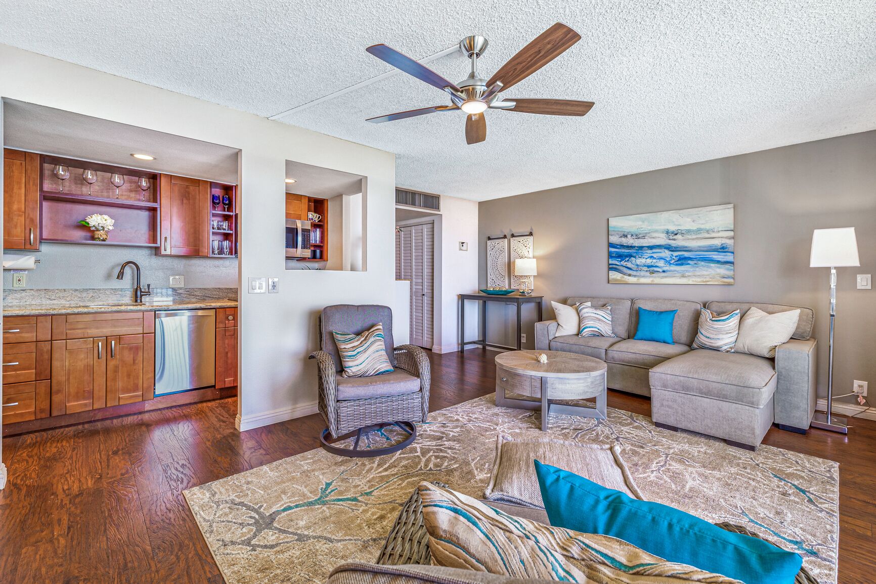 TV, DVD player, books