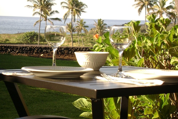 屋外ダイニングエリア