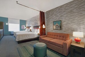 60-inch flat-screen TV with cable channels