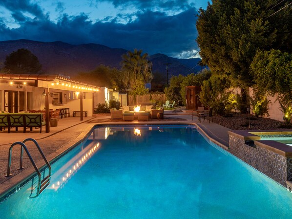 A heated pool