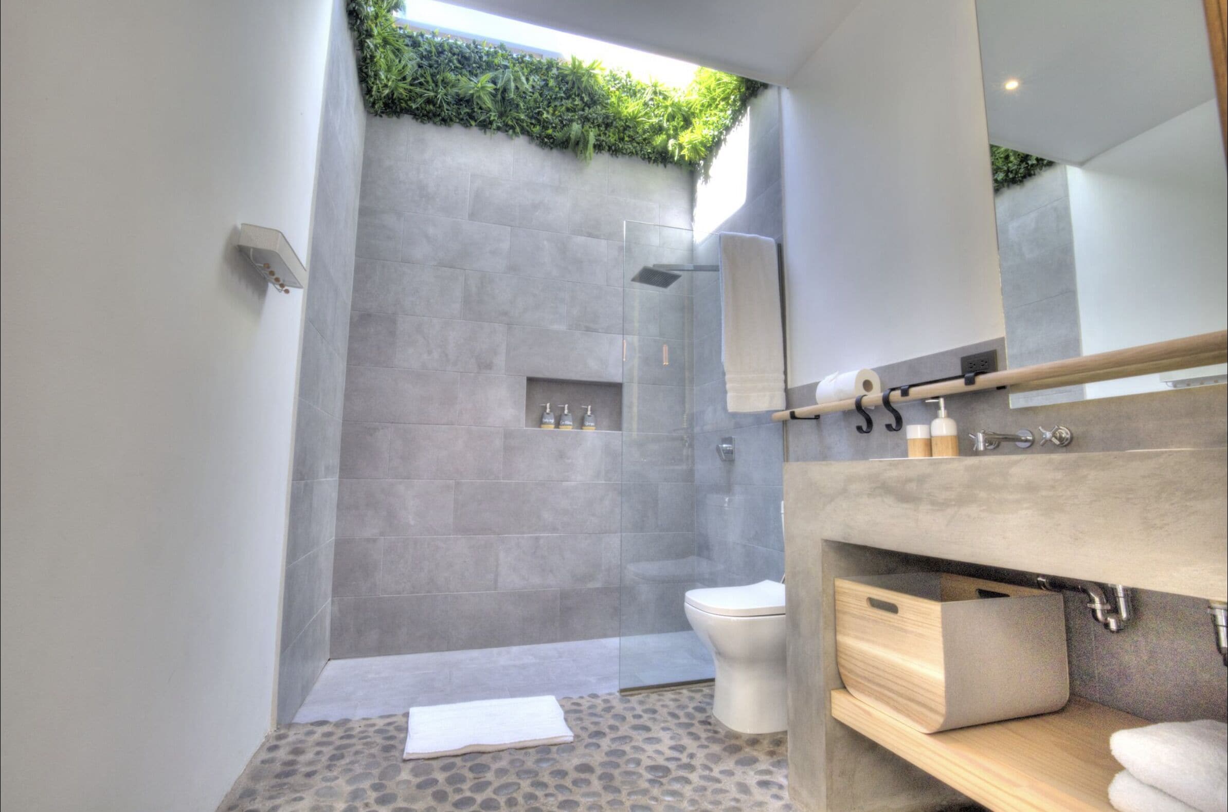 deluxe apartment | bathroom | designer toiletries, hair dryer, bathrobes, bidet