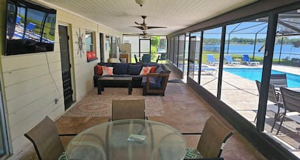 Family Home on Bellows Lake, with new pool. 6505 Walton Way