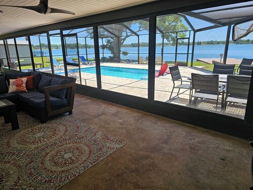 Family Home on Bellows Lake, with new pool.  6505 Walton Way