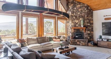 Family Reunion Lodge Sleeps 22 with Pickleball, Ziplines, Firepit+ 90 min to SLC