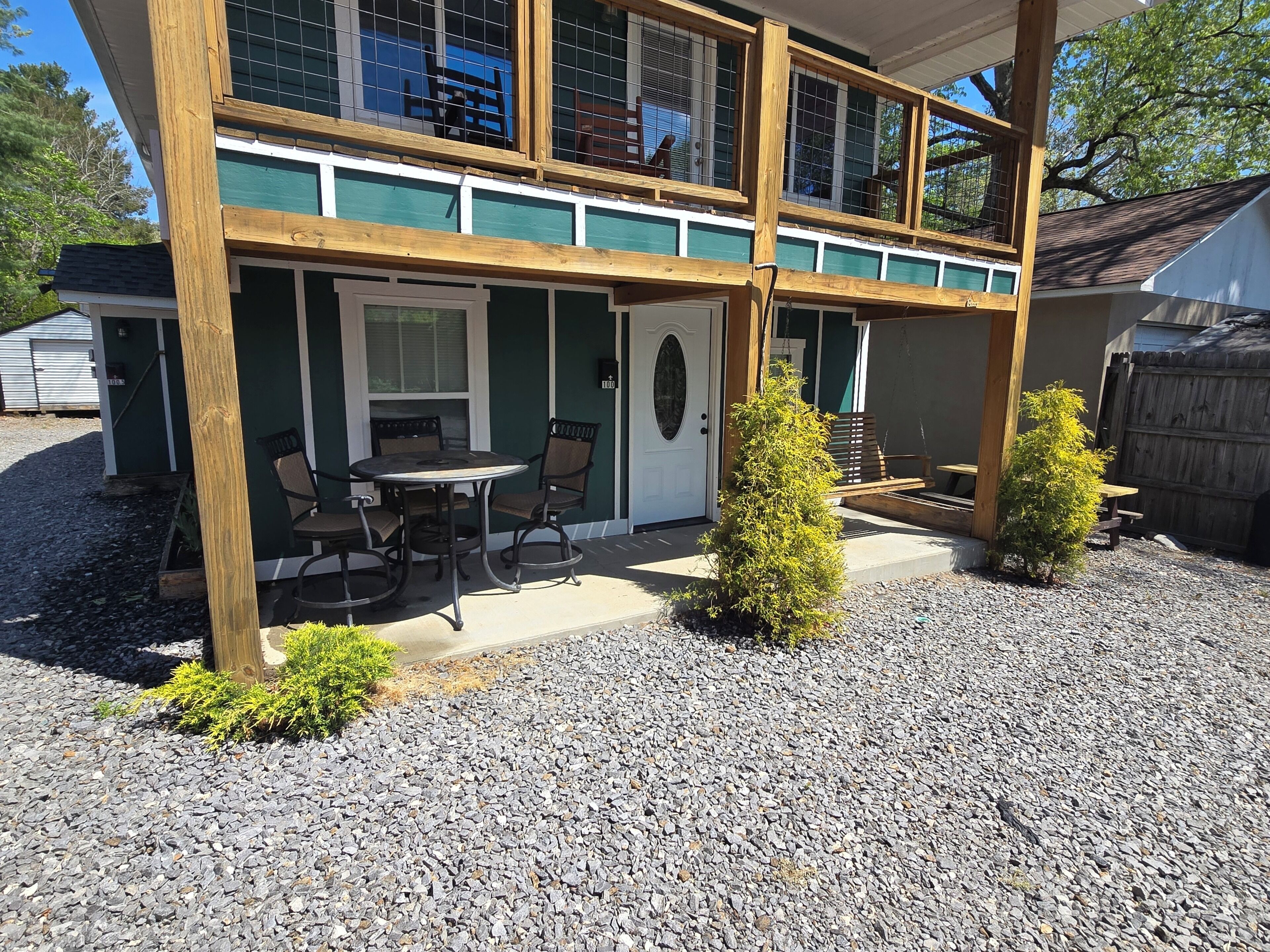 屋外ダイニングエリア