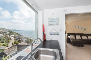 View from property - superb sea view 1 bedroom luxury apartment sleeps 2 (plaidy)