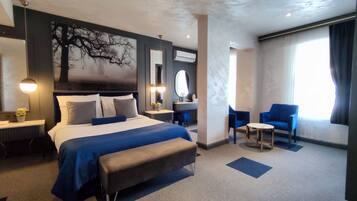 Deluxe tweepersoonskamer | 1 slaapkamer, lakens van Egyptisch katoen, luxe beddengoed, donsdekens