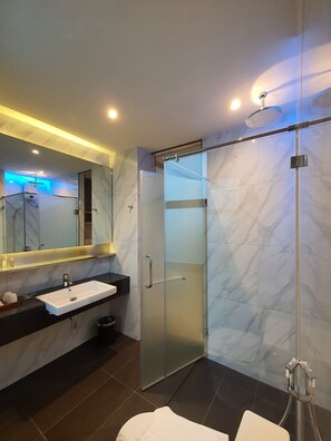 Deluxe Executive | Bathroom | Shower, free toiletries, hair dryer, bathrobes