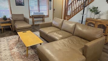 Televisión, chimenea y reproductor de DVD