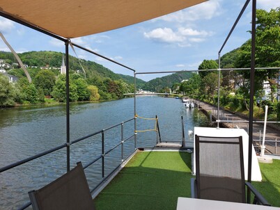 The other accommodation. The residential ship "Wilhelm von Nassau" in Bad Ems a.d. Lahn