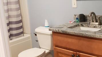 Towels, soap, toilet paper