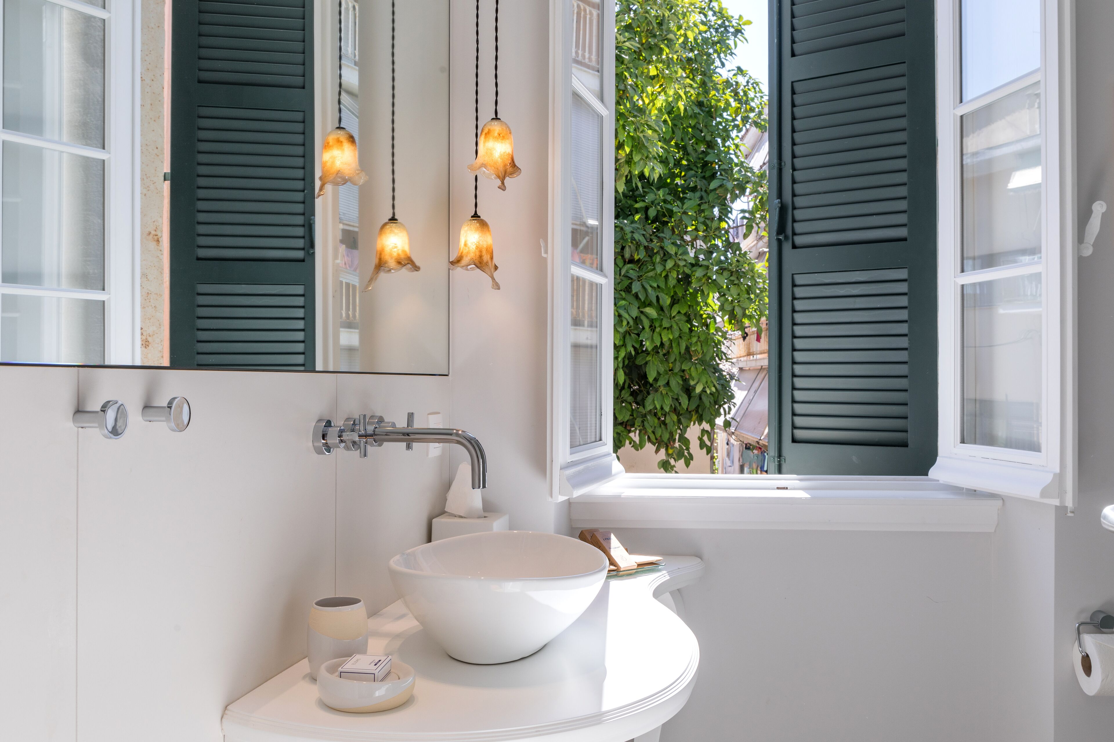 superior double room, garden view (#2) | bathroom | shower, rainfall showerhead, designer toiletries, hair dryer