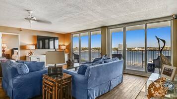 Condo, 3 Bedrooms | Living area | TV