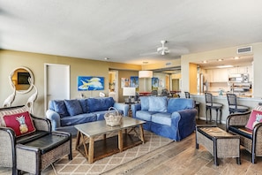 Condo, 3 Bedrooms | Living area | TV