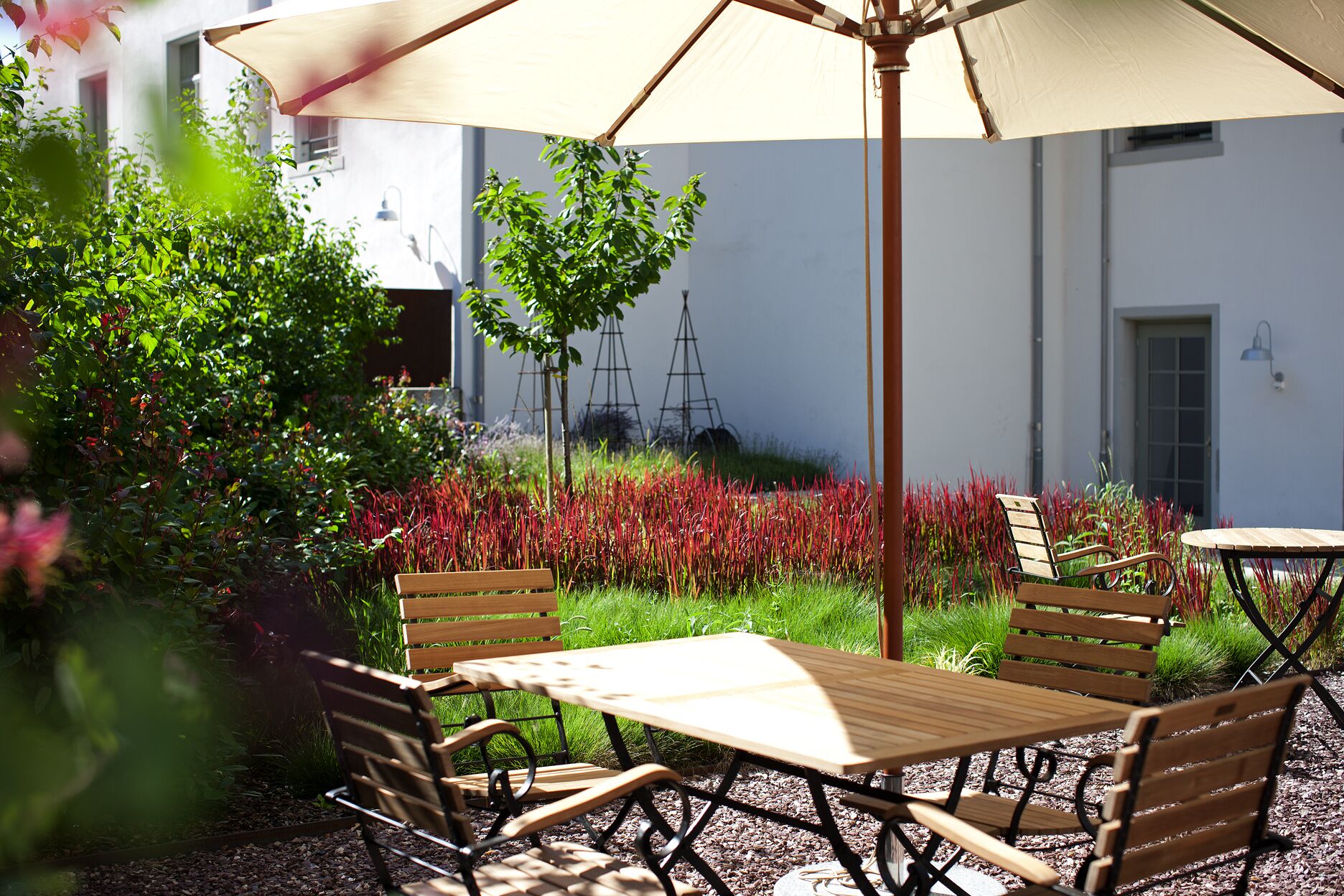 superior double room, courtyard view | courtyard