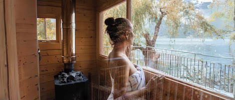 Sauna, poreallas, höyrysauna