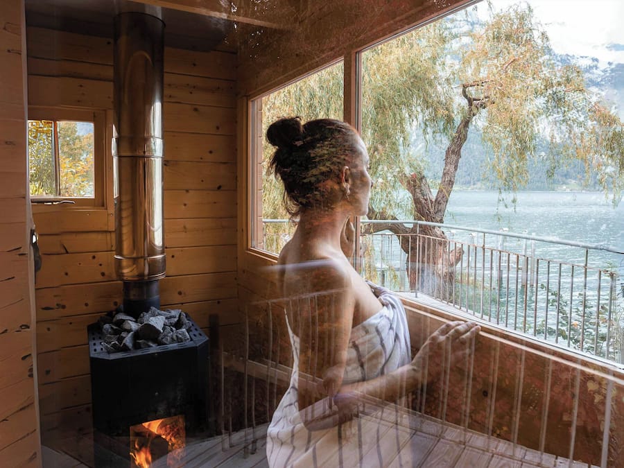 Sauna, hot tub, steam room