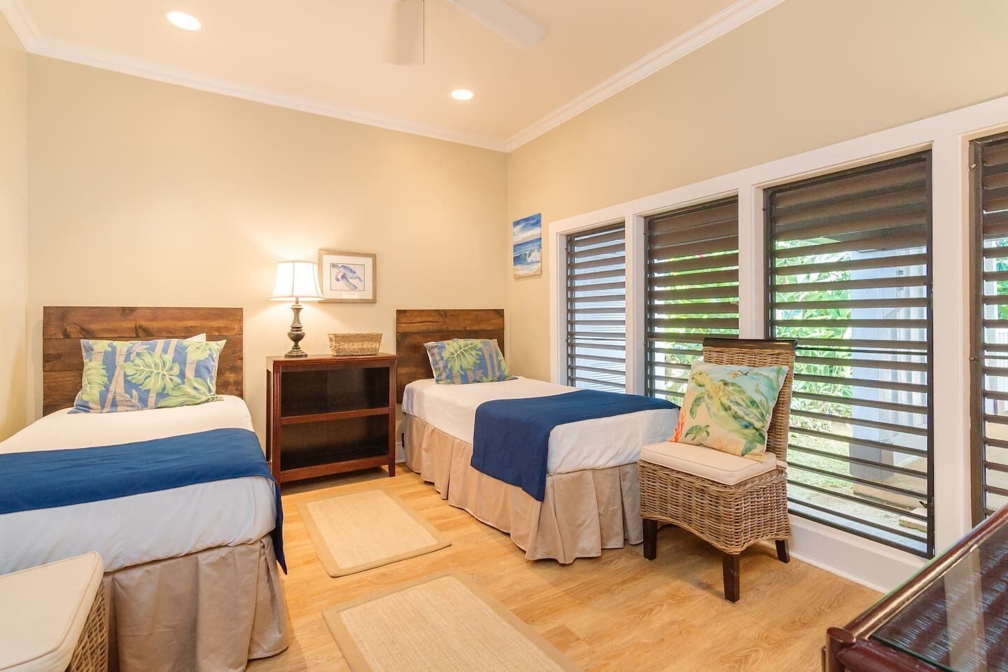 2 bedrooms, in-room safe, iron/ironing board, WiFi