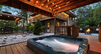 Secluded Hilltop Hideaway - Large Outdoor Space W/ Hot Tub, Pizza Oven, Fire Pit