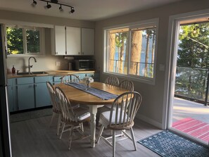 Dining - Lake Whatcom Summer home, 100' private beach, paddle boards and kayaks! (Bellingham)