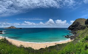 Sun-loungers, beach towels - Ocean Views, Large Balcony + Walk to Everything (Honolulu)
