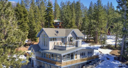 Lake Tahoe at it's finest, Mountain & Lakes Views with waterfall and close to everything!!