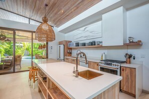 Fridge, microwave, oven, stovetop - Unique Beautiful Beachfront Property w/ Private Beach path Pool  (Nosara)