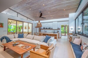 TV, stereo - Unique Beautiful Beachfront Property w/ Private Beach path Pool  (Nosara)