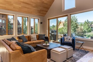 Smart TV, fireplace, video games, books