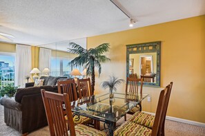 Condo, 2 Bedrooms | Dining - Seacrest 405 is 2 BR Gulfview on Okaloosa Island by RedAwning (Fort Walton Beach)