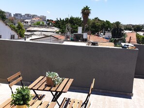 Classic Studio, Balcony | Balcony view - AirTLV Ben Hasher Apartments (Tel Aviv)