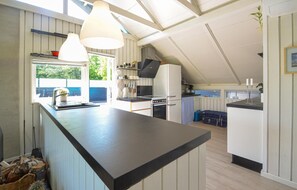 Kühlschrank, Mikrowelle, Herdplatte, Geschirrspüler