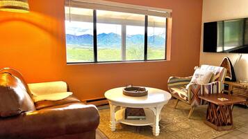 Smart TV, books, stereo