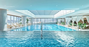 Indoor pool, outdoor pool, open 6:00 AM to 10:00 PM, pool loungers - Grand Josun Busan (Busan)