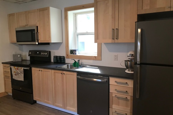 New kitchen with GE appliances
