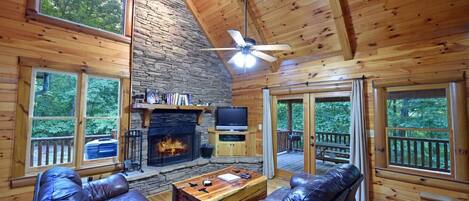 TV, fireplace, Netflix, DVD player