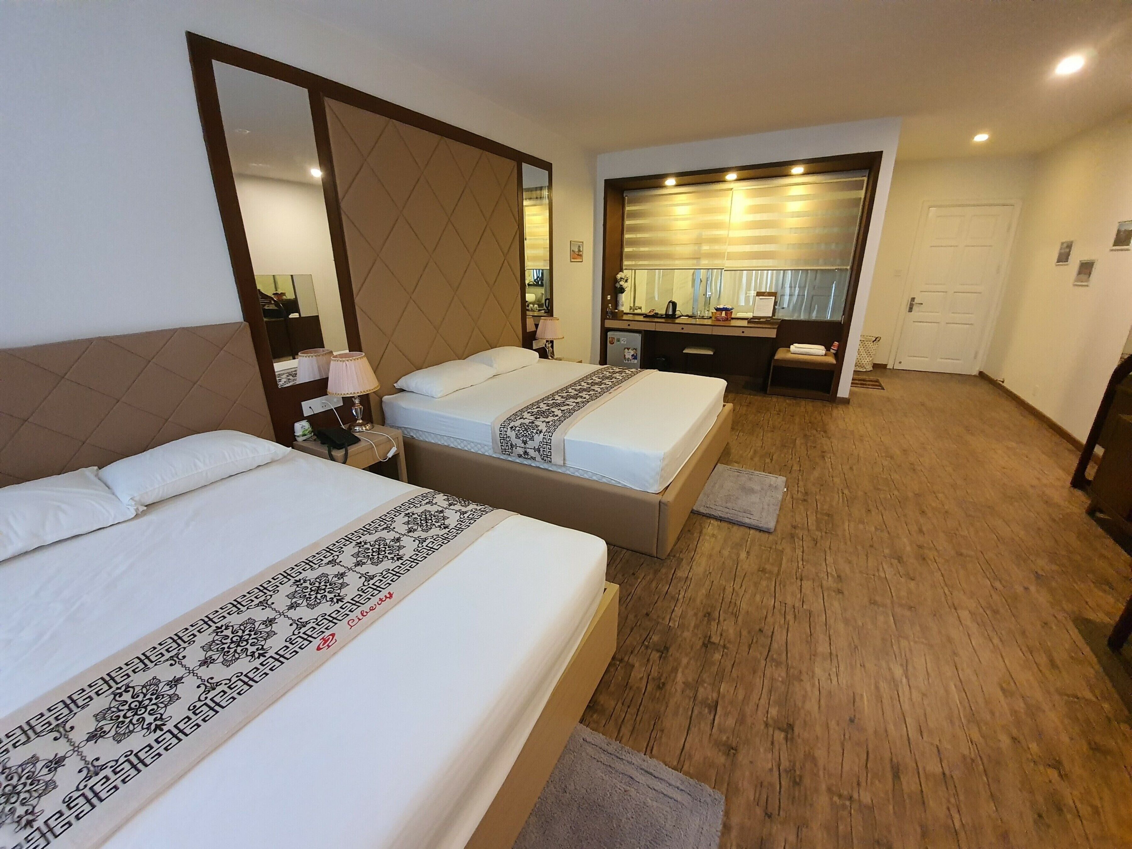 family double or twin room | minibar, desk, blackout curtains, soundproofing