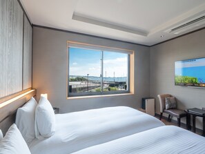 Standard Room, 2 Twin Beds, Non Smoking, Partial Ocean View | View from room - Enoshima Hotel (Fujisawa)