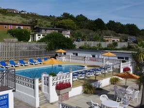 Balcony - Quaint Apartment in Cornwall With Swimming Pool (Newquay)